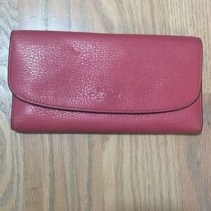 Pink coach wallet